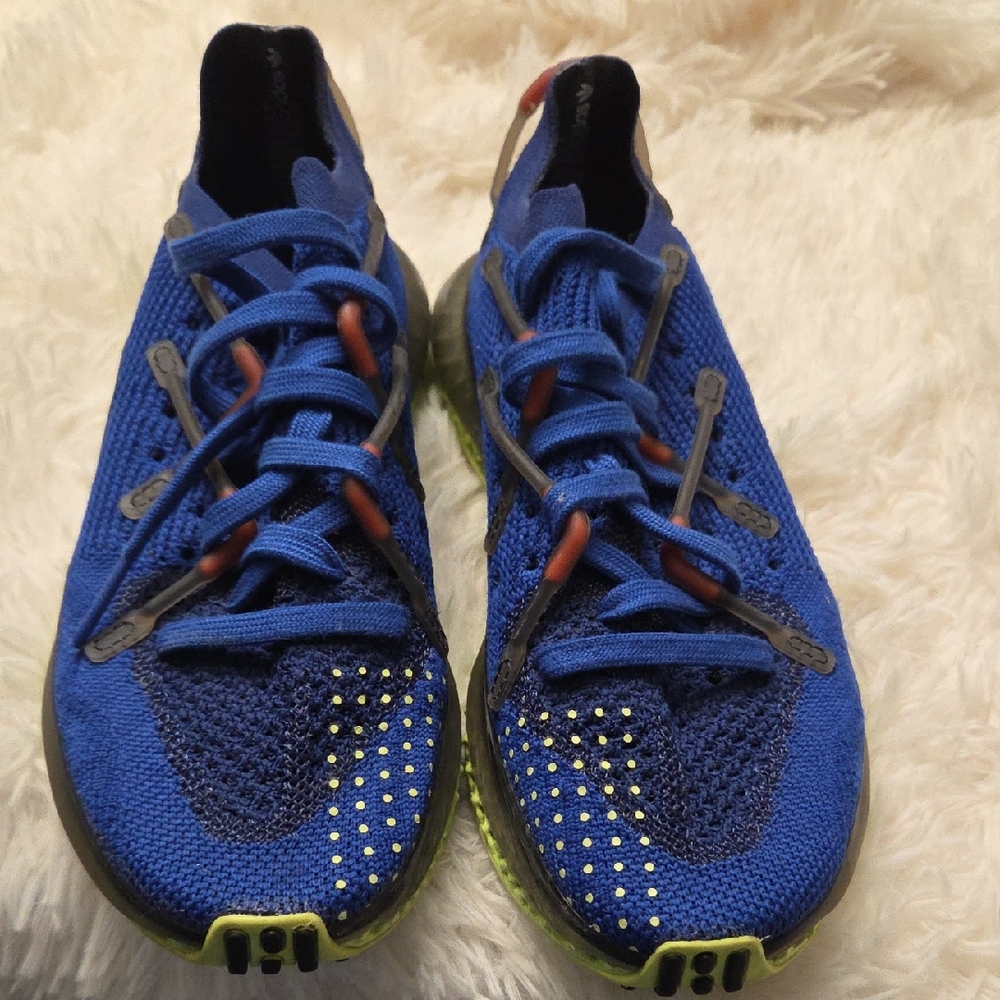Adidas Blue and Green Athletic Shoes
